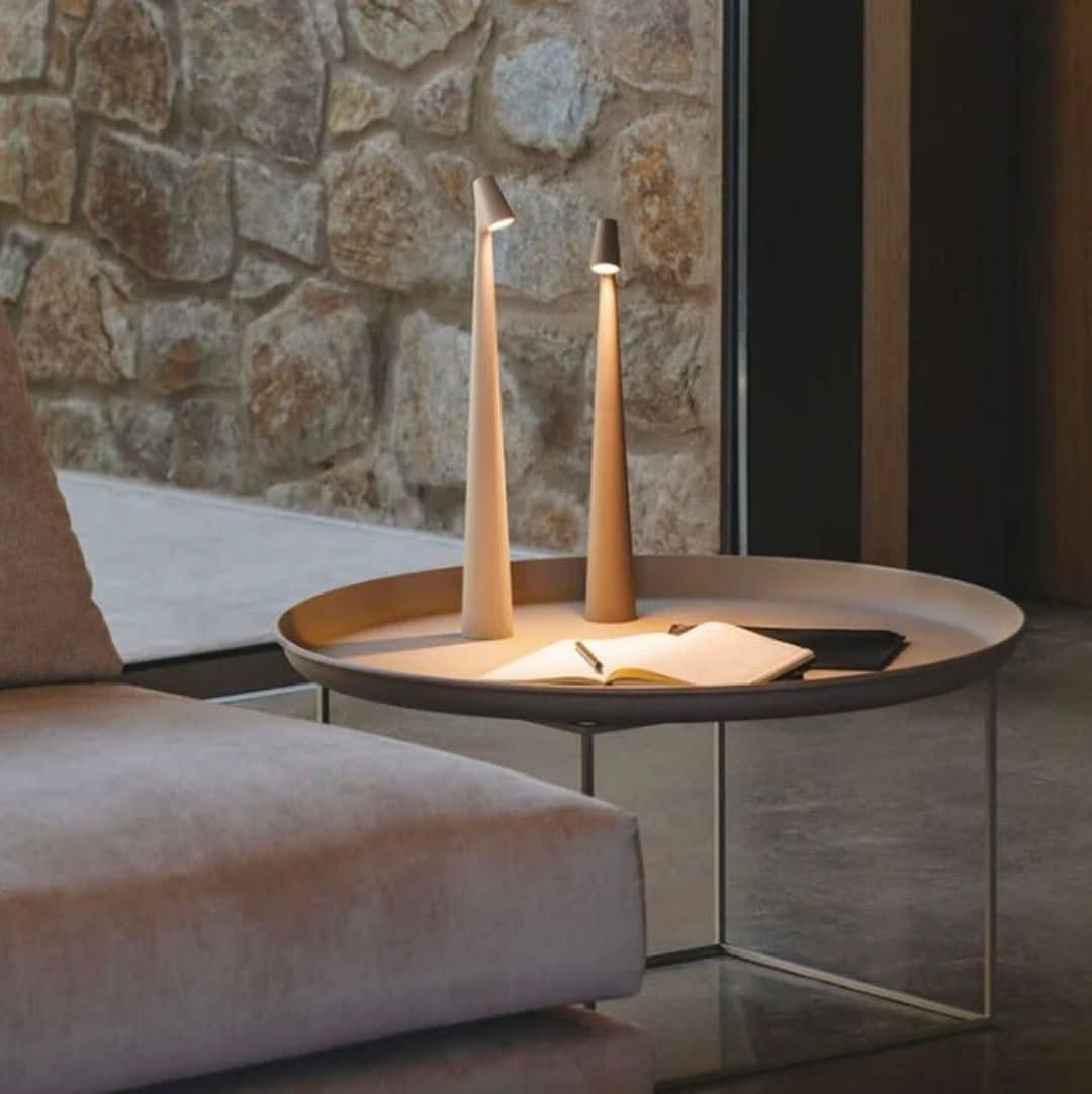 Table Lamp Wireless Touch Dimmer & USB Rechargeable