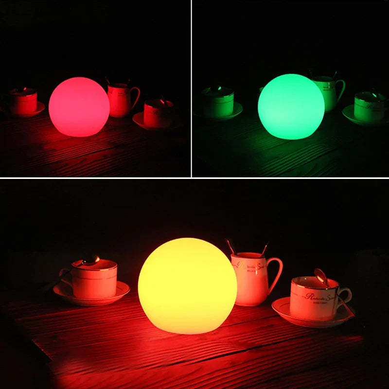 Table Lamp Wireless USB Rechargeable 16-Color Remote