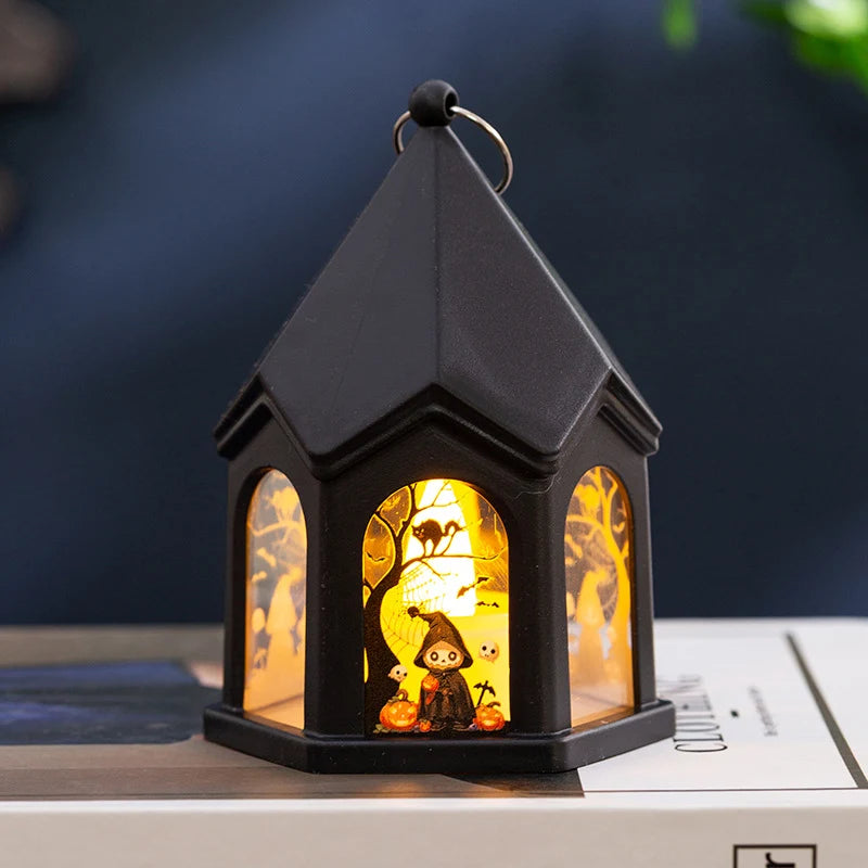 Table Lamp Witch House Design Soft LED Night Light
