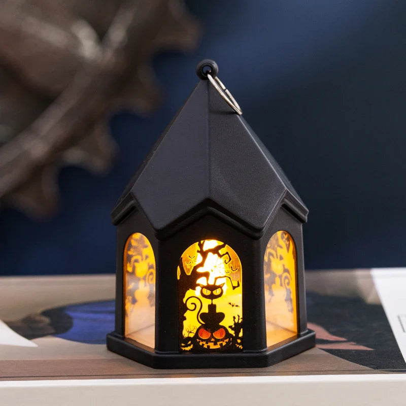 Table Lamp Witch House Design Soft Warm Light