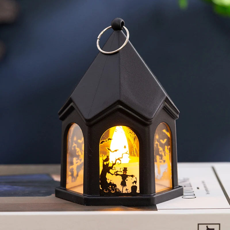 Table Lamp Witch House Design Soft Warm Light