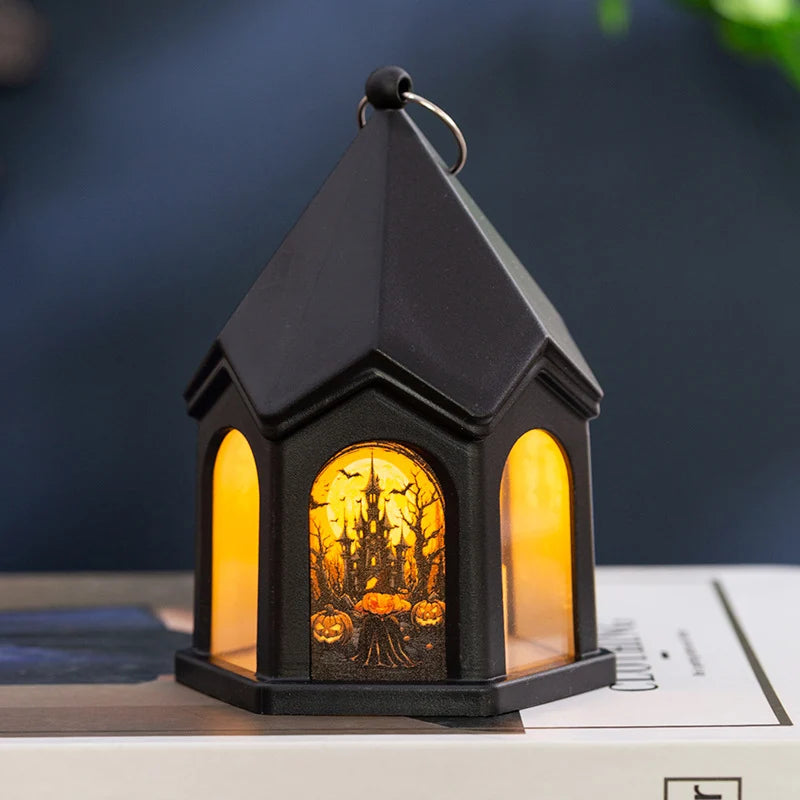 Table Lamp Witch House Design Soft Warm Light
