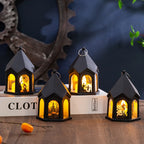 Table Lamp Witch House Design Warm Ambient Light