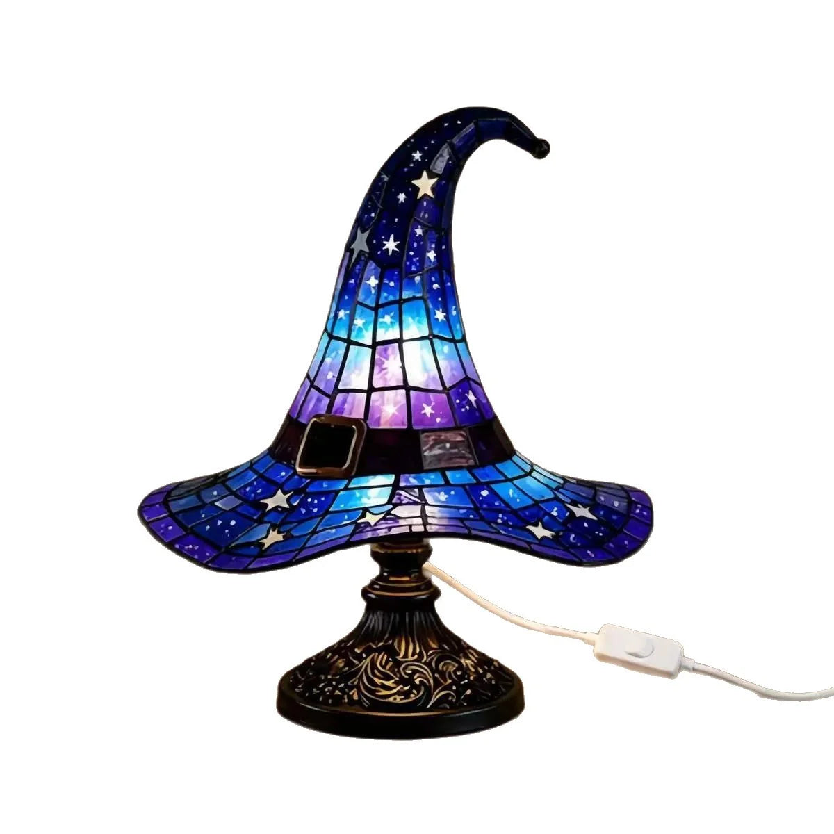 Table Lamp Wizard Hat Energy-Efficient LED