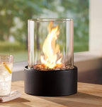 Table Lantern Flickering LED Plug-and-Play Borosilicate Glass