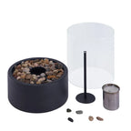 Table Lantern Flickering LED Plug-and-Play Borosilicate Glass