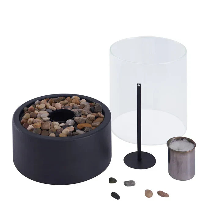 Table Lantern Flickering LED Plug-and-Play Borosilicate Glass