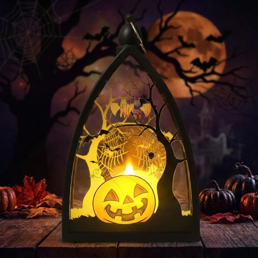 Table Lantern Halloween Soft LED Portable Handle