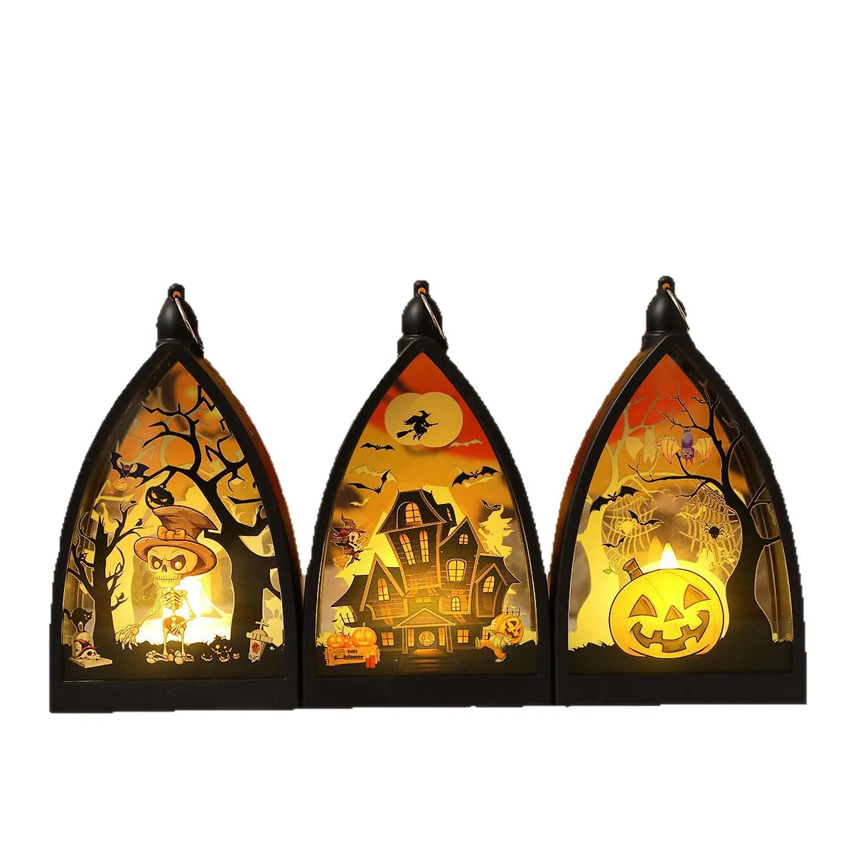 Table Lantern Spooky Silhouette Soft LED Indoor Outdoor