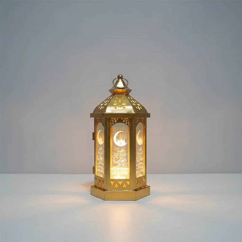 Table Lantern Wrought Iron Warm Glow Traditional Motif