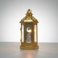 Table Lantern Wrought Iron Warm Glow Traditional Motif