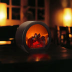 Table Light Warm Flame Effect Battery & USB