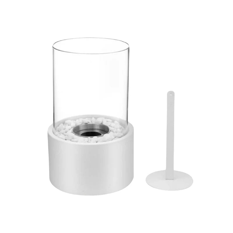 Table Oil Lamp Natural Flame Heat-Resistant Glass