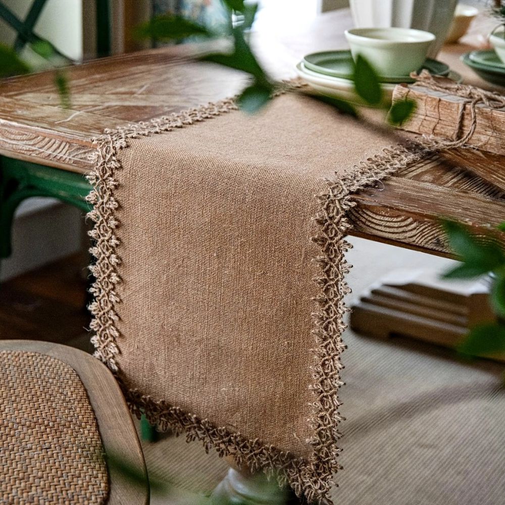 Table Runner Natural Jute 30 x 180 cm