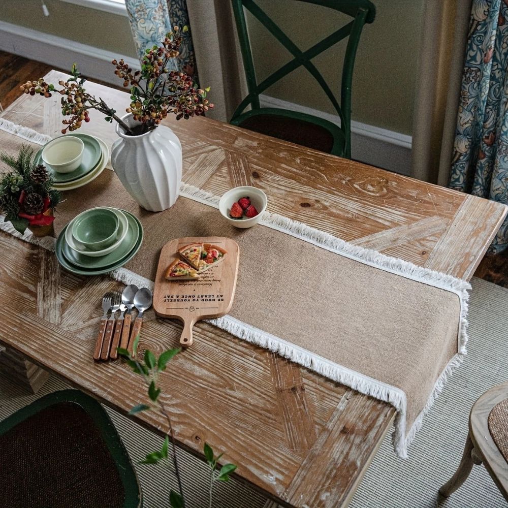 Table Runner Natural Jute 30 x 180 cm