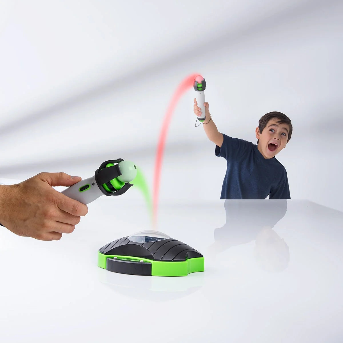 Table Tennis Game Desktop Projector Wireless Paddles & Wrist Straps