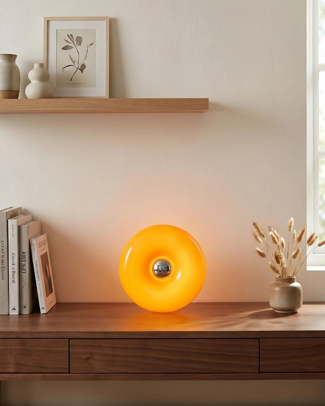Table & Wall Lamp Donut Glass Touch Dimmer