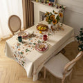 Tablecloth Christmas-Inspired Jacquard Beige