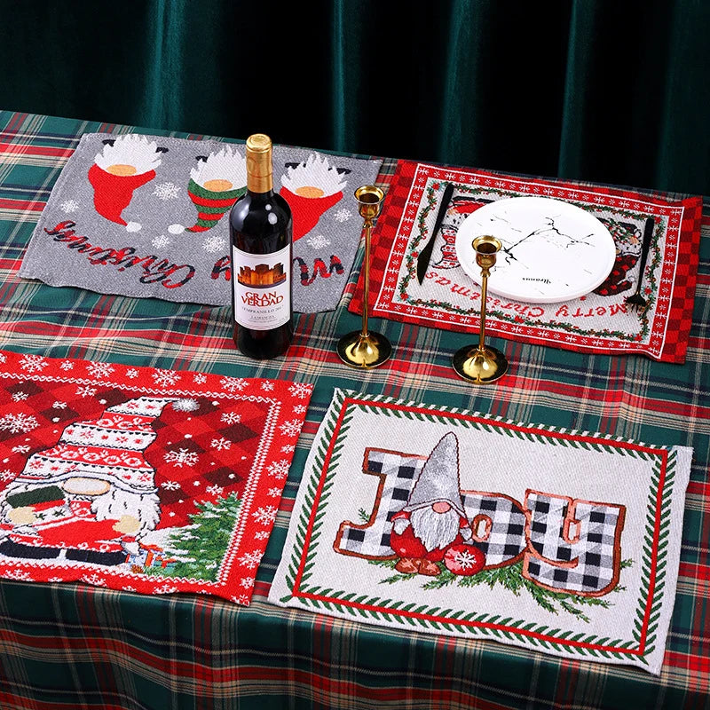 Tablecloth Christmas Santa Pattern Durable & Machine Washable