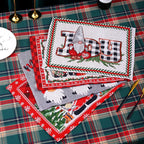 Tablecloth Christmas Santa Pattern Durable & Machine Washable