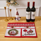 Tablecloth Christmas Tree Motif Machine-Washable & Quick-Drying