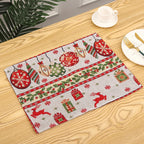 Tablecloth Christmas Tree Motif Machine-Washable & Quick-Drying
