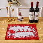Tablecloth Christmas Tree Motif Machine-Washable & Quick-Drying