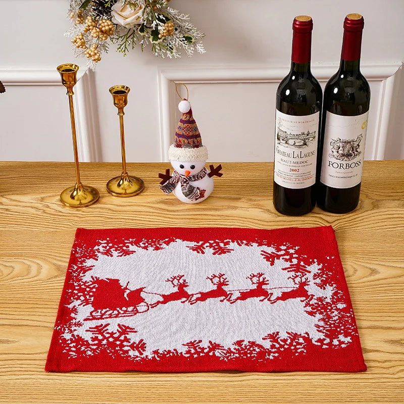 Tablecloth Christmas Tree Motif Machine-Washable & Quick-Drying