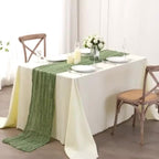 Tablecloth Crinkled Gauze Lightweight Polyester