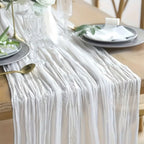 Tablecloth Crinkled Gauze Lightweight Polyester