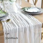 Tablecloth Crinkled Gauze Lightweight Polyester