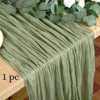 Tablecloth Crinkled Gauze Lightweight Polyester