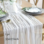Tablecloth Crinkled Gauze Lightweight Polyester