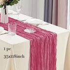 Tablecloth Crinkled Gauze Lightweight Polyester