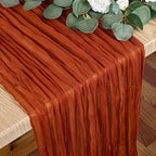 Tablecloth Crinkled Gauze Lightweight Polyester
