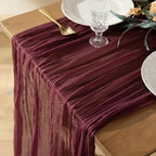 Tablecloth Crinkled Gauze Lightweight Polyester