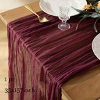 Tablecloth Crinkled Gauze Lightweight Polyester