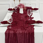 Tablecloth Crinkled Gauze Lightweight Polyester