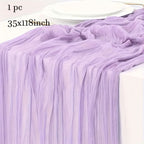 Tablecloth Crinkled Gauze Lightweight Polyester