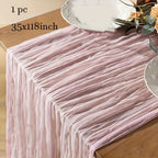 Tablecloth Crinkled Gauze Lightweight Polyester