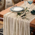Tablecloth Crinkled Gauze Lightweight Polyester