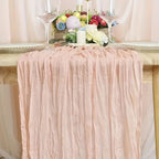Tablecloth Crinkled Gauze Lightweight Polyester