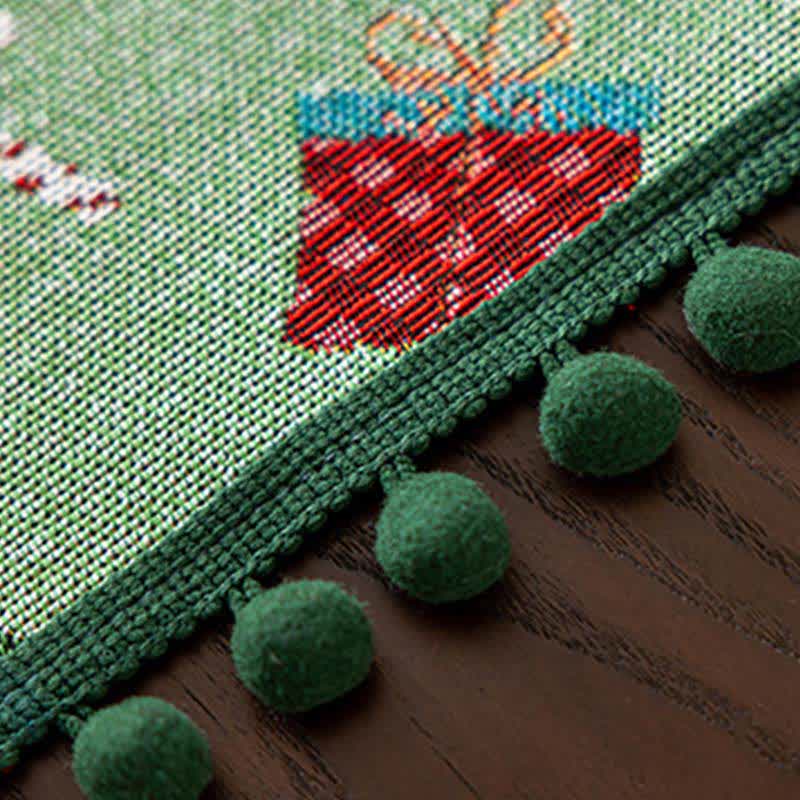 Tablecloth Festive Santa & Tree Motif Multiple Sizes