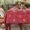 Tablecloth Festive Snowflake & Stocking Pompom Fringe