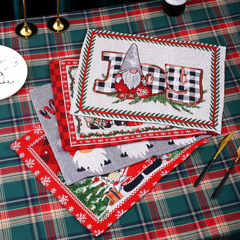 Tablecloth Santa Claus Pattern Durable & Machine Washable