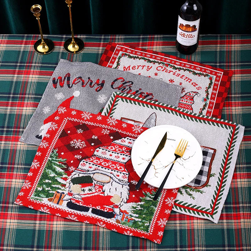 Tablecloth Santa Claus Pattern Durable & Machine Washable
