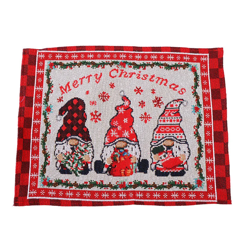 Tablecloth Santa Claus Pattern Durable & Machine Washable