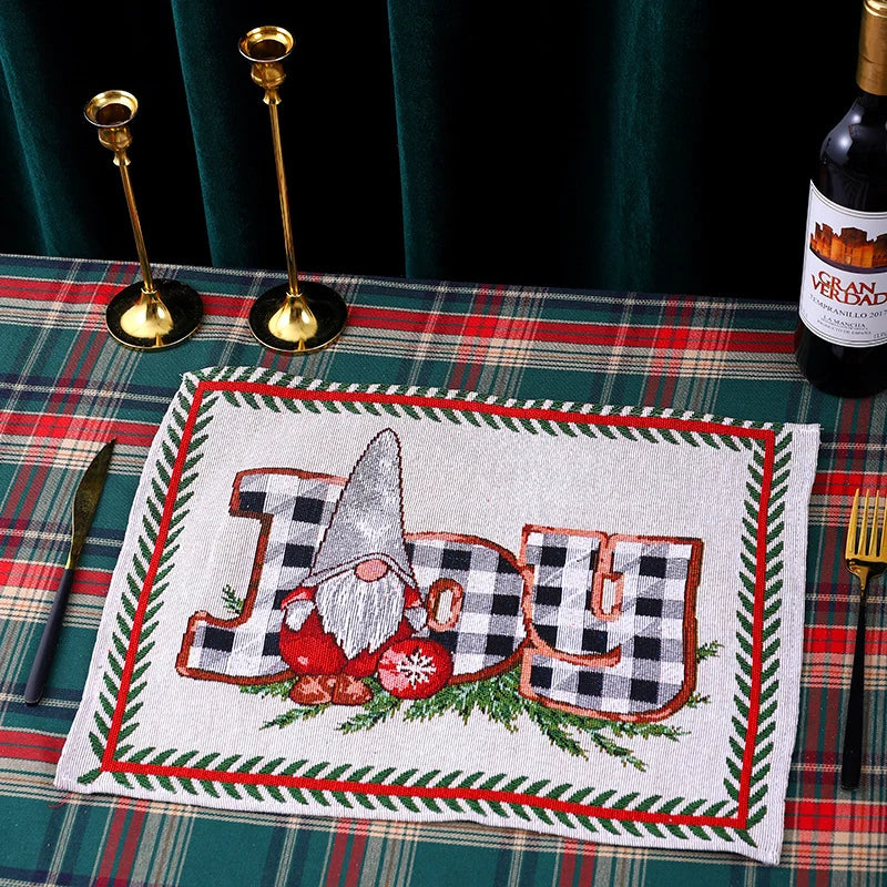 Tablecloth Santa Claus Pattern Durable & Machine Washable