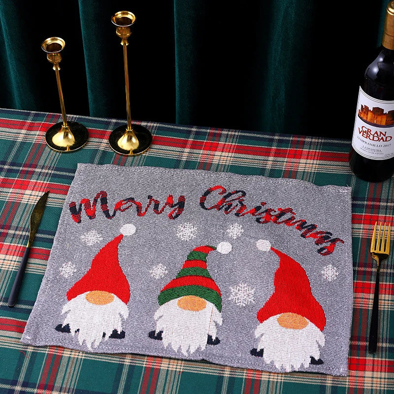 Tablecloth Santa Claus Pattern Durable & Machine Washable