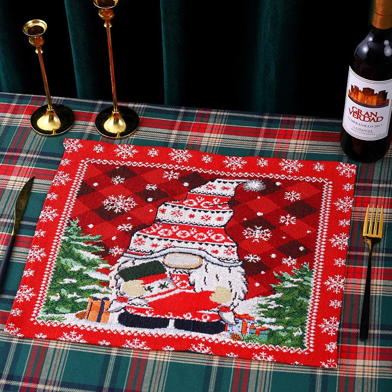 Tablecloth Santa Claus Pattern Durable & Machine Washable